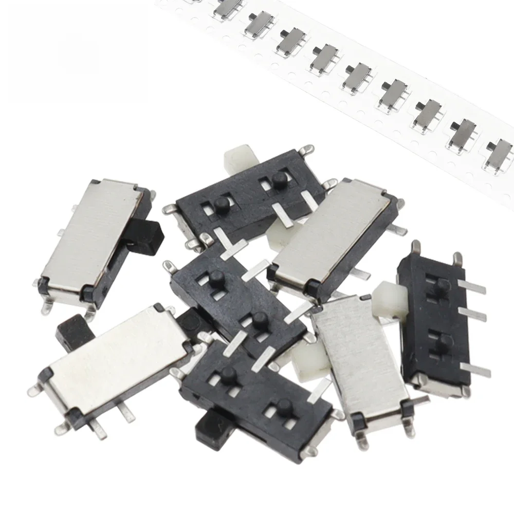 50 szt. Mini 7-pinowy włącznik/wyłącznik 1P2T SPDT MSK-12C02 SMD przełącznik suwakowy dla MP3 MP4 — zdjęcie 2