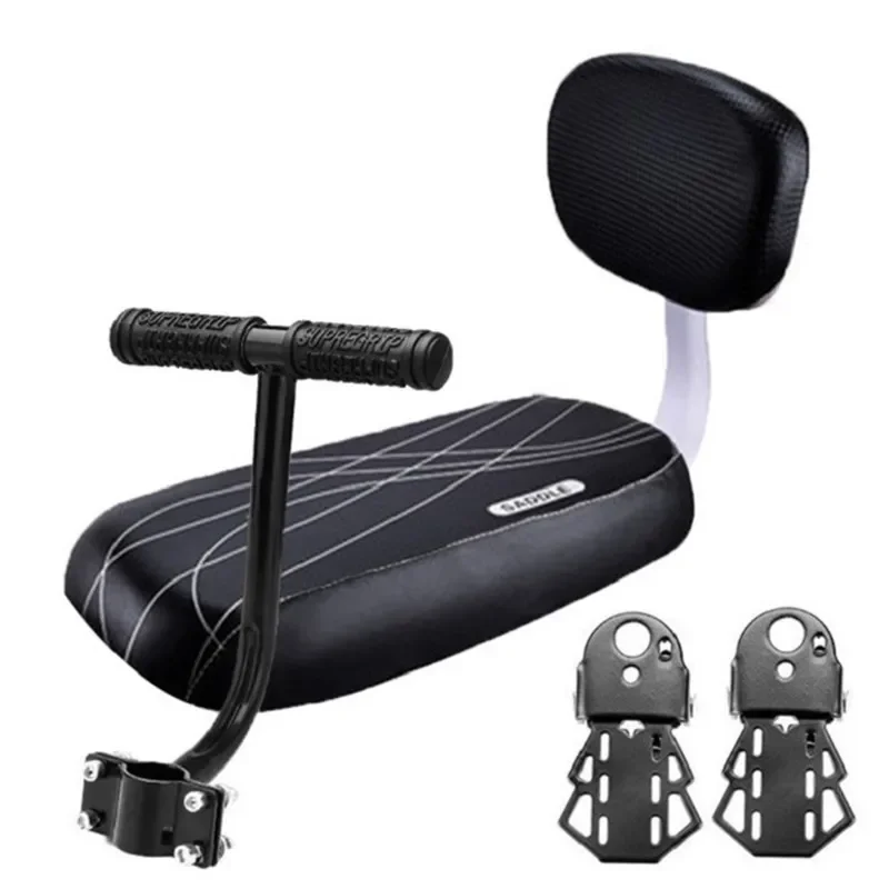 AliExpress Cycle Accessories Parts Bicicleta Bicycle Rear Seat Saddle Bicycle Child Seat With Back Rest With Handle Armrest Footrest Pedals
