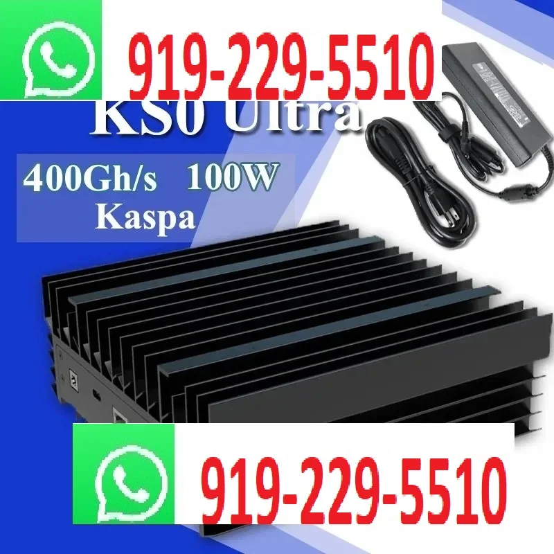 

BEST DEALS BUY 6 GET 4 FREE IceRiver KS0 Ultra 400Gh/S 100W KAS Miner Kaspa Miner With PSU Asic Crypto KAS Mining