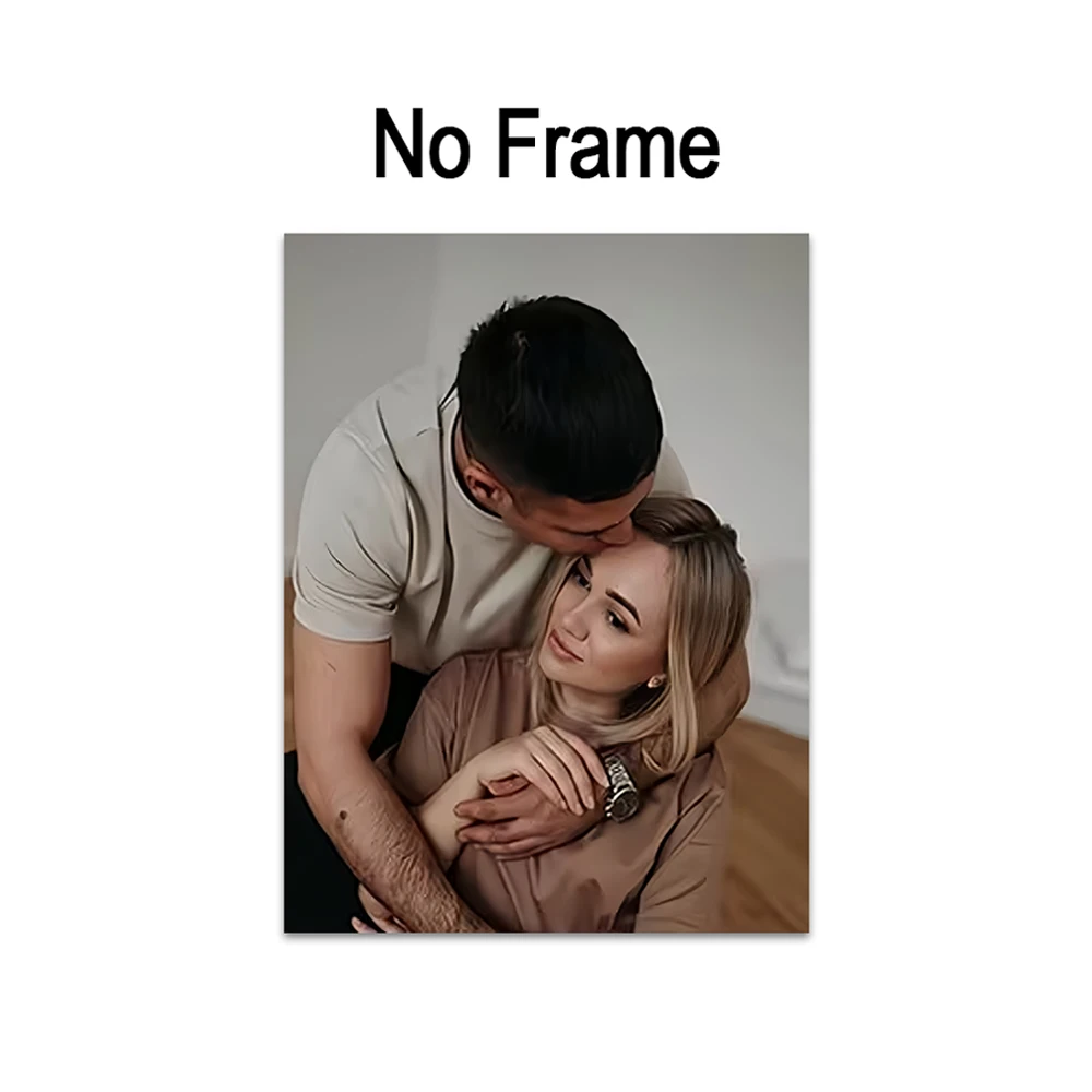 Op maat gemaakte canvas schilderij van uw foto's Bruiloft Verjaardag Poster Wanddecoratie Huisdieren Familie Landschap Foto Decoratie - afbeelding 2