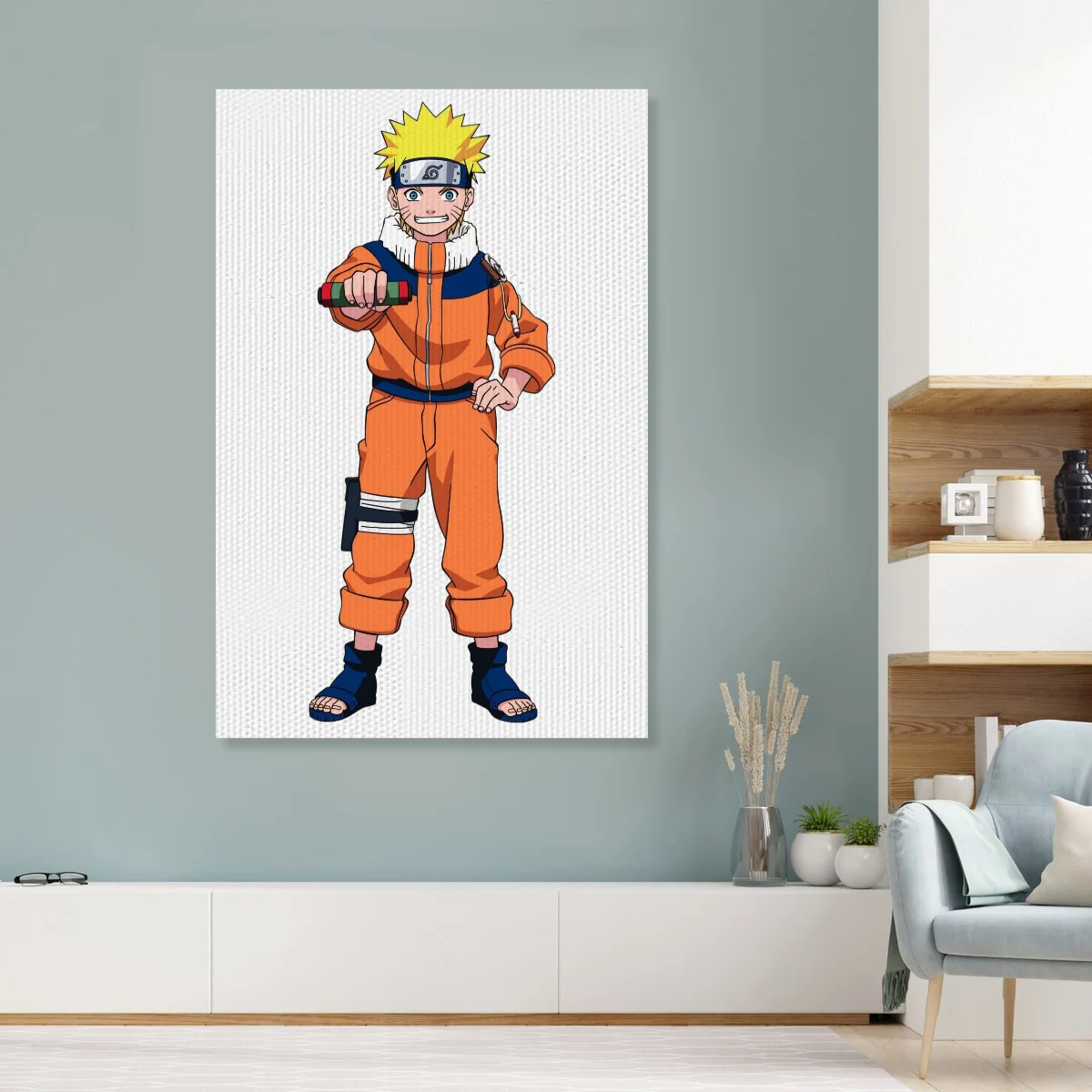 Naruto Uzumaki Kid Version Canvas Wall Art Anime Character Poster Home Bedroom Decoration Art Print Ideal Gift For Anime Fans Collectors
