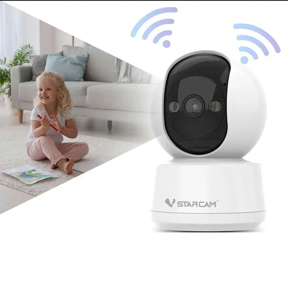 V Star Cam 3 Mega Home Home CCTV Dual Band Wireless IP Camera V300L person tracking function