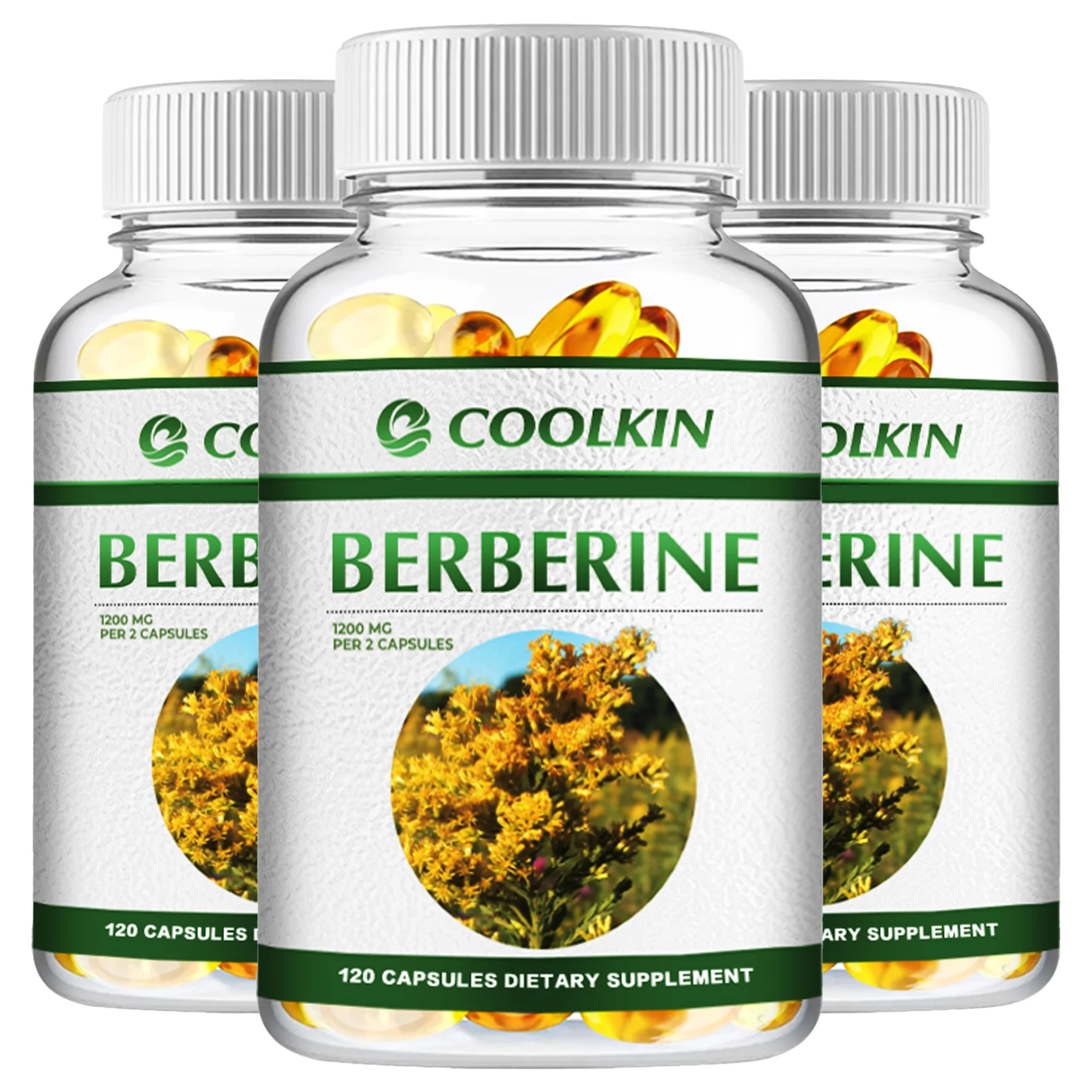 Premium Berberine Capsules- Supports Immune System, Cardiovascular and Gastrointestinal Health, Weight Management - 120 Capsules