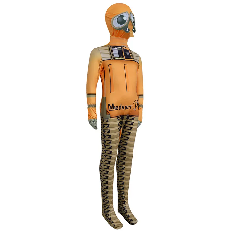 2026 Adult Boys Movie Toy Alien Waste Allocation Load Lifter Robot Halloween Fancy Dress Up Bodysuit Kids Orange Wall-E Costume view 5