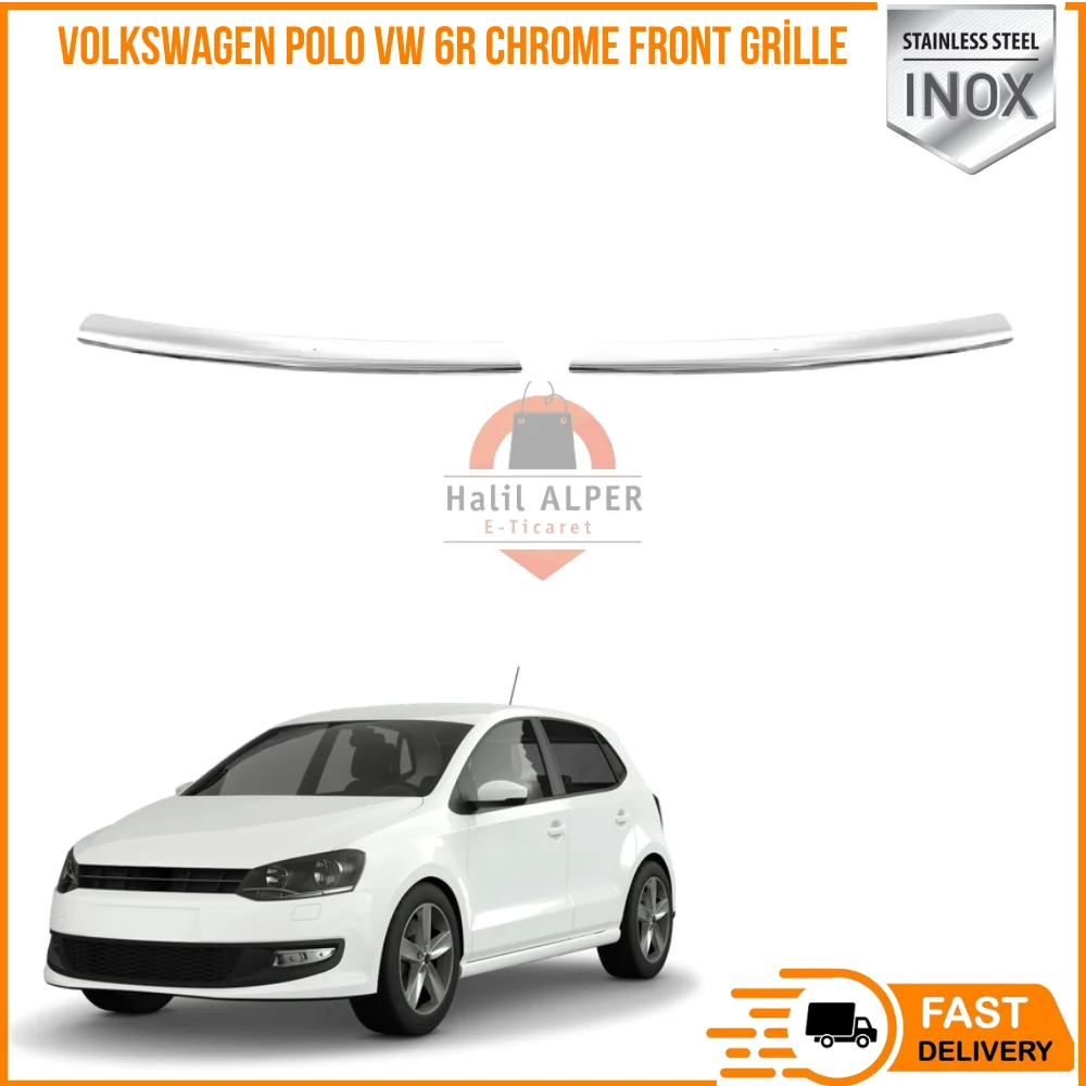 For Volkswagen Polo VW 6R chrome front grille tuning exterior car accesses parts auto products