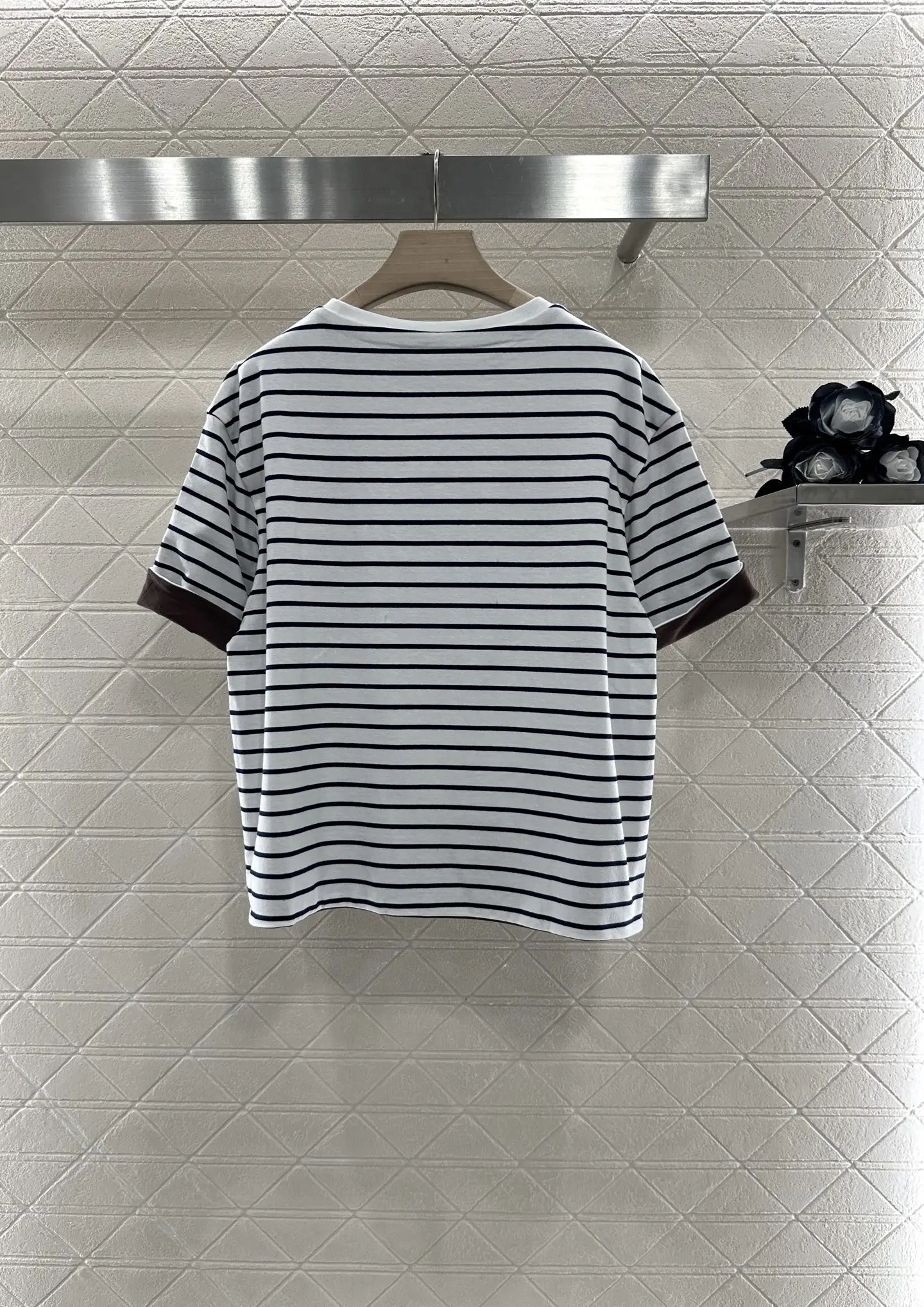 

2025 Summer New Women's Round Neck Loose Double Sided Short Sleeve All Cotton Material Breathable Comfortable WYY-38