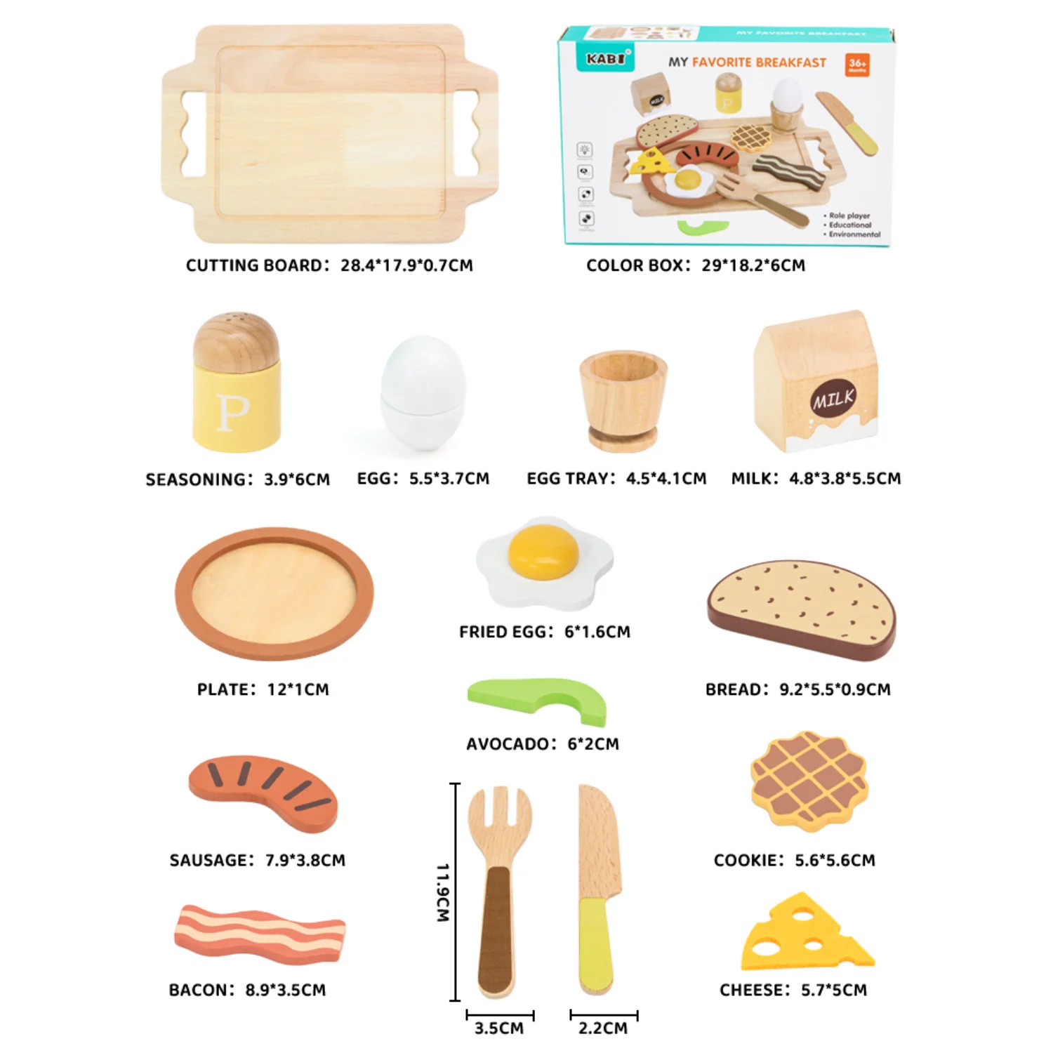 シミュレーションキッチンふりおもちゃ木製朝食調理おもちゃセットキッチンアクセサリーモンテッソーリ教育玩具キッズギフト用