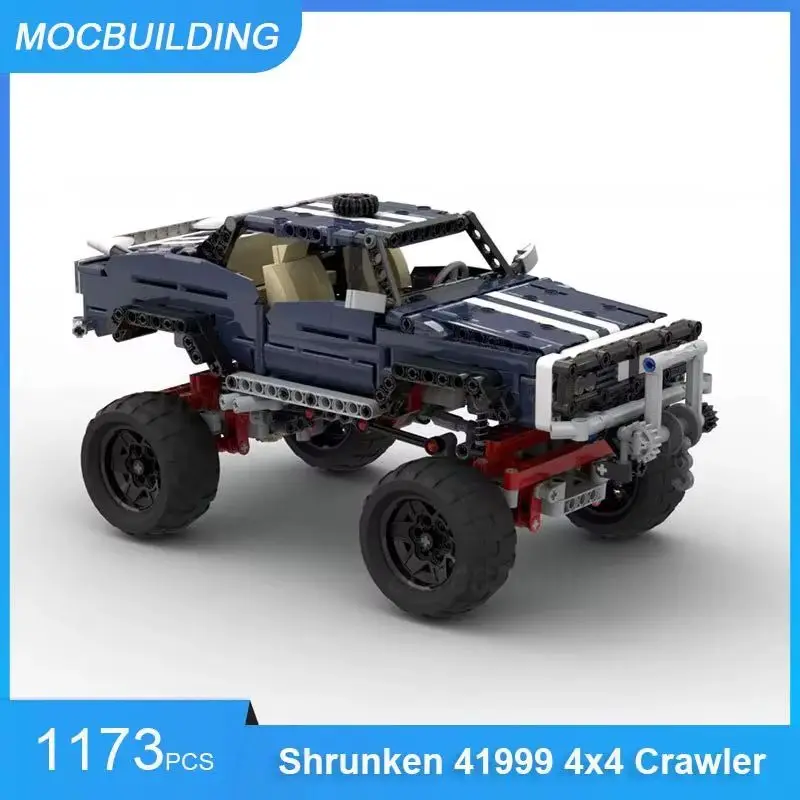 

Конструктор Shrunken 41999 4x4 Crawler Truck MOC, 1173 детали, DIY, сборка, транспорт, коллекционные креативные игрушки, подарки