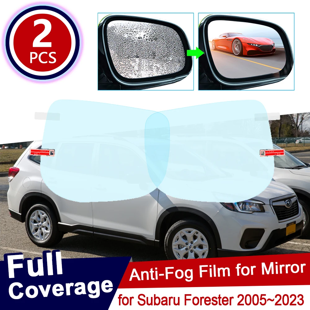 for Subaru Forester 2005~2020 SG SH SJ SK Cover Rearview Mirror Protective Film Anti Dazzle Waterproof Rainproof Fog Car Sticker