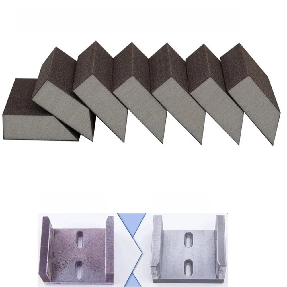 Blocs d'éponge de ponçage 60-240 grains, éponge de meulage de carreaux muraux, bloc de sable, papier de verre, tampon de polissage 100x70mm pour le polissage