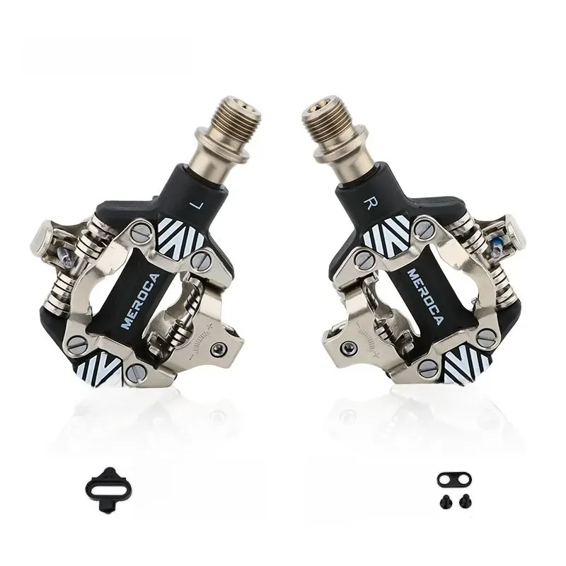 AliExpress MEROCA MTB Automatic Pedal Cycling Clipless SPD Sealed Bearings Anti-slip Bicycle Pedal Self-locking Mountain Bike Cliple Pedals
