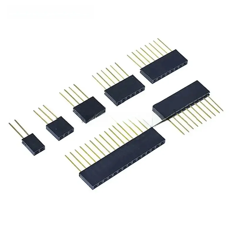 Connecteur femelle à broches empilables, 2.54mm, 1x2P/3P/4P/5P/6P/8P/10P/15P, double rangée PC104 pour Raspberry Pi, 2 modes, 10 pièces/lot