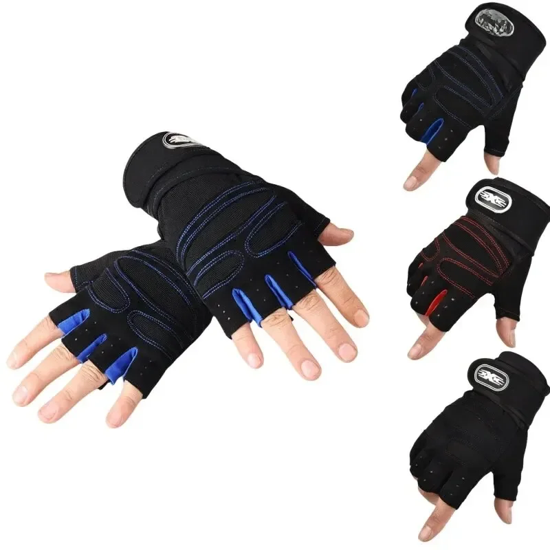 AliExpress NONE Fitness Half Finger Gloves Men And Women Wrist Guard Sports Dumbbell Riding Non Slip Horizontal Bar Exercise Training
