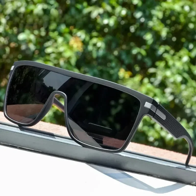 CRIXALIS Mode Gepolariseerde Zonnebril Voor Mannen Vierkante Oversized Anti Glare Driver Spiegel Zonnebril Vrouwen UV400 Bril Mannelijke - afbeelding 2