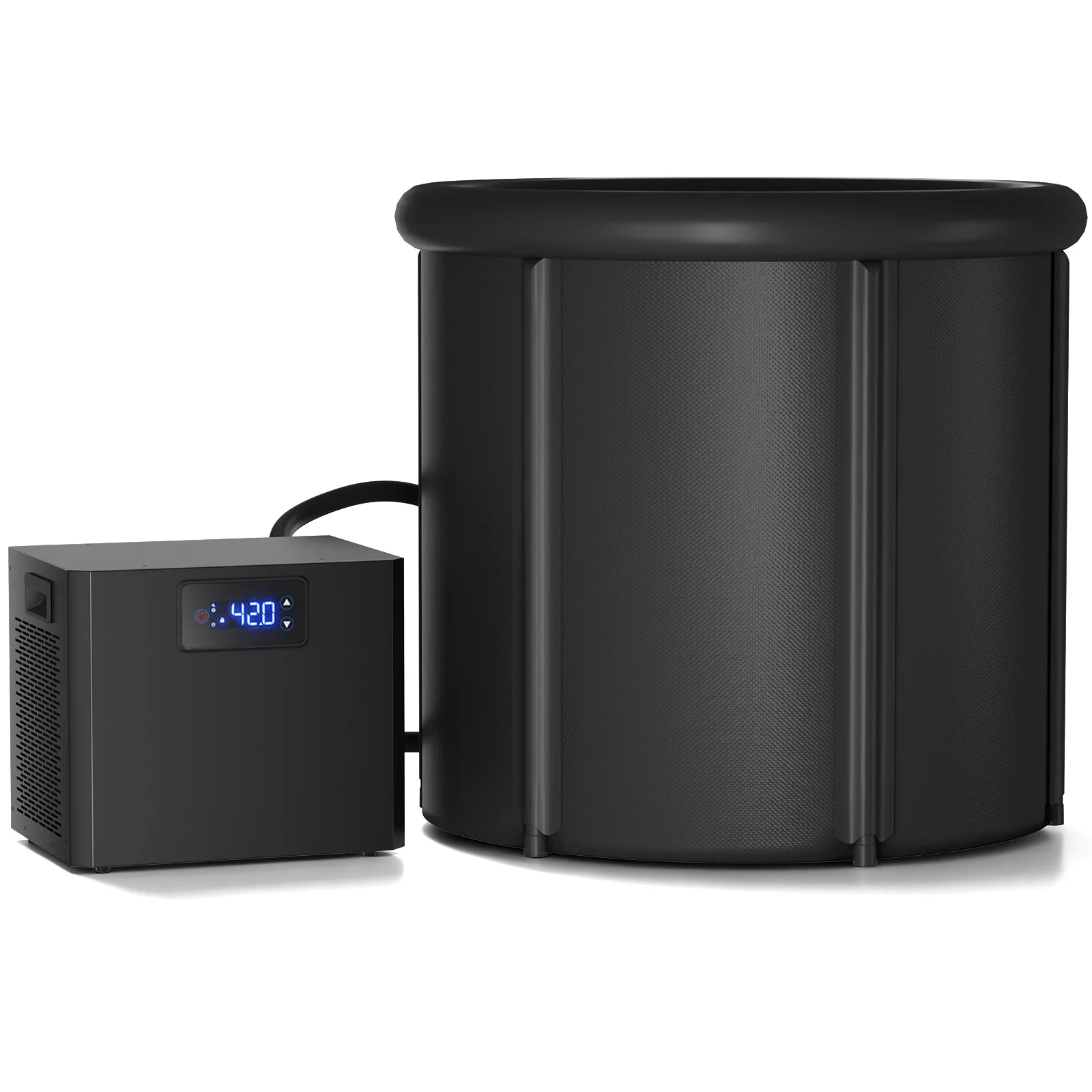 Ice Bath Tub & Cold Plunge Chiller Kit, 1/3HP Ice Bath Chiller with Built-in Pump & Filter, XL 105 Gal Insulated Ice Pod Pro, Cold Plunge Tub with Water Chiller for Cold Therapy Recovery