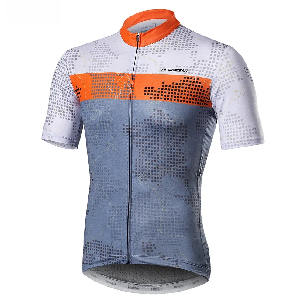 AliExpress ARSUXEO BERGRISAR Men's Cycling Jersey MTB Bike Shirt Pro Team Downhill Mountain Bicycle Clothing Tricota Maillot Breathable BGZ8