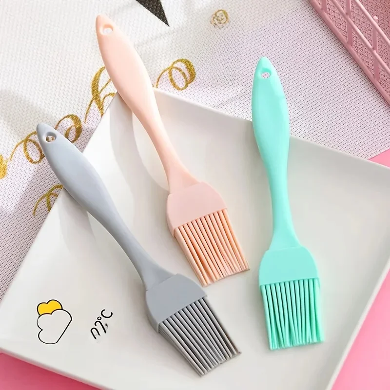 Brosse à huile en Silicone de qualité alimentaire, brosse pour Barbecue, cuisine, crêpes, brosse à huile, brosse à Sauce, petits outils de cuisine, 1 pièce/3 pièces