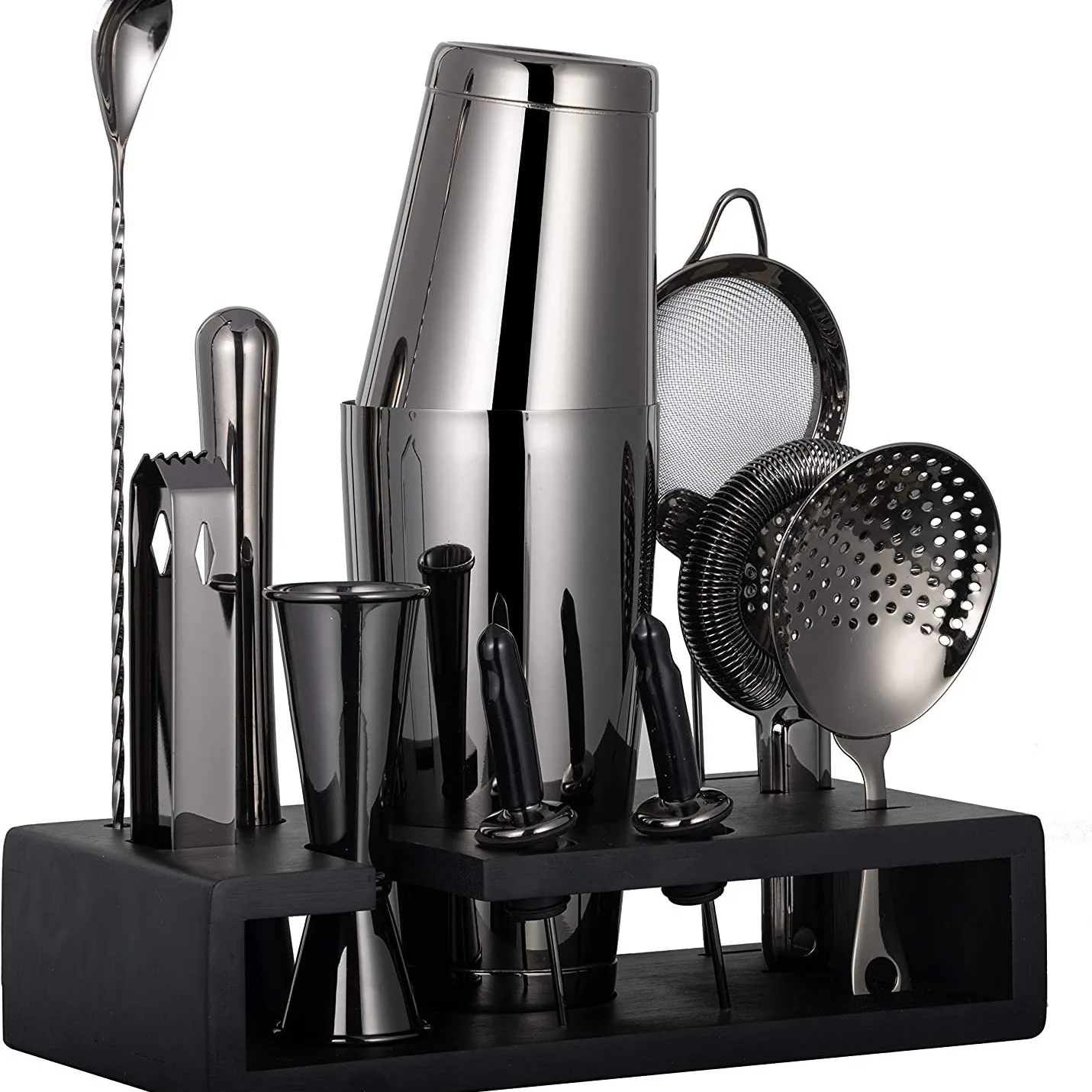 

Amazon Бестселлер 14 шт. Бостонский набор коктейльных шейкеров Многоцветные барные инструменты из нержавеющей стали