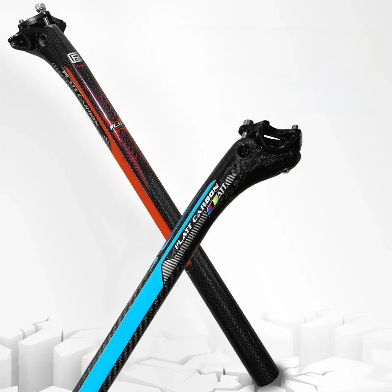 PLATT-matowa sadza węglowa, 27.2mm, 30.8mm, 31.6mm, MTB, słupek siodełko rowerowe drogowego, długość 400mm, części rowerowe — zdjęcie 2