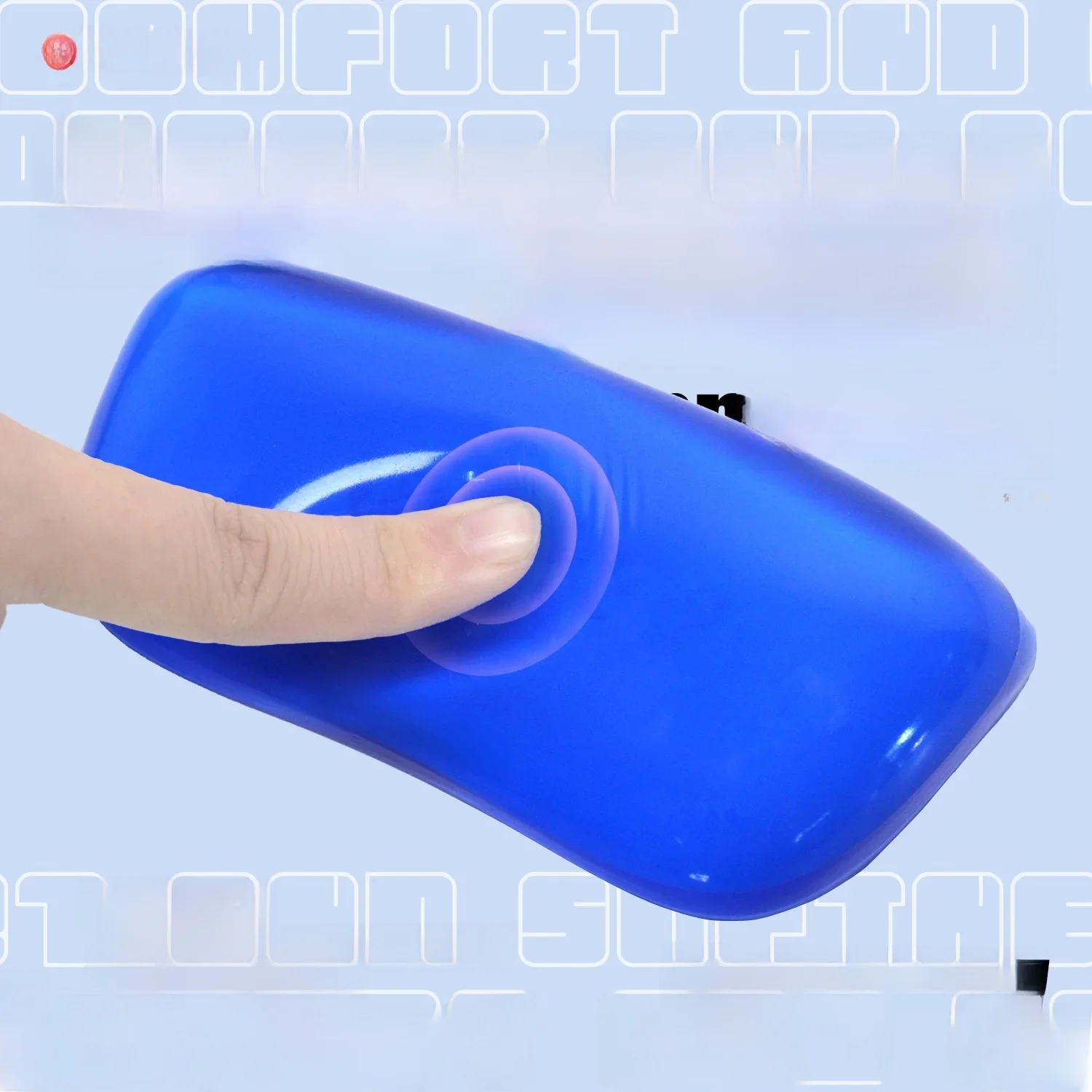 EXCO Silicone Mouse Wrist Rests Pad Hand Support Cushion Soft Comfortable Pain Relief for Office Home Gaming Computer Laptop