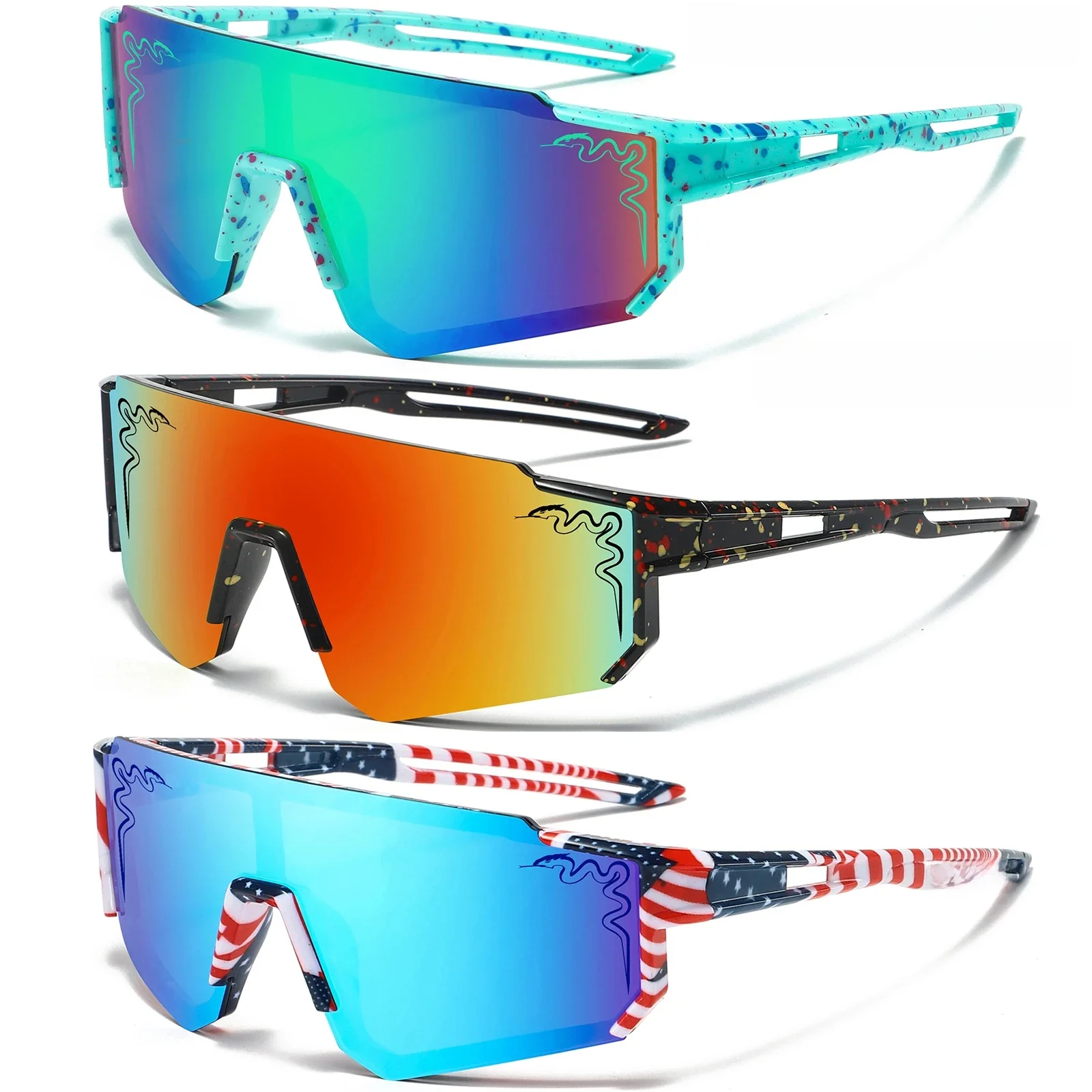 Lunettes de soleil de baseball pour jeunes garçons et filles, lunettes de sport en plein air, lunettes de cyclisme pour enfants, nuances de softball pour enfants, UV400, 5 à 16 ans, 3 paires