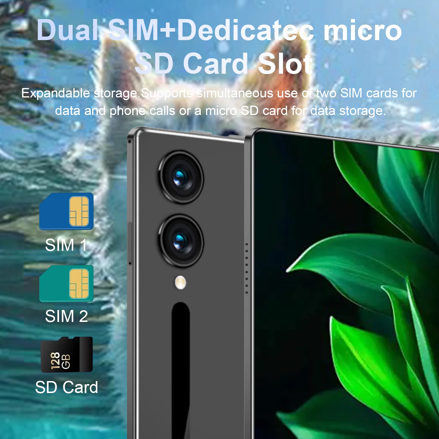 Immagine 3: Tablet PC da 10,36 Pollici Android 13.0 5G con Google Play, 14-Core, Doppia Fotocamera, Dual SIM, Bluetooth, Wi-Fi, 16GB + 1TB ROM