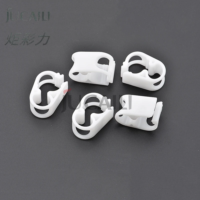 Jucaili 20pcs/lot Inkjet Printer Ink Pipe Clip For Mimaki Roland Mutoh Bulk Ink System Ink Tube Clamp Plastic Ink Hose Connector