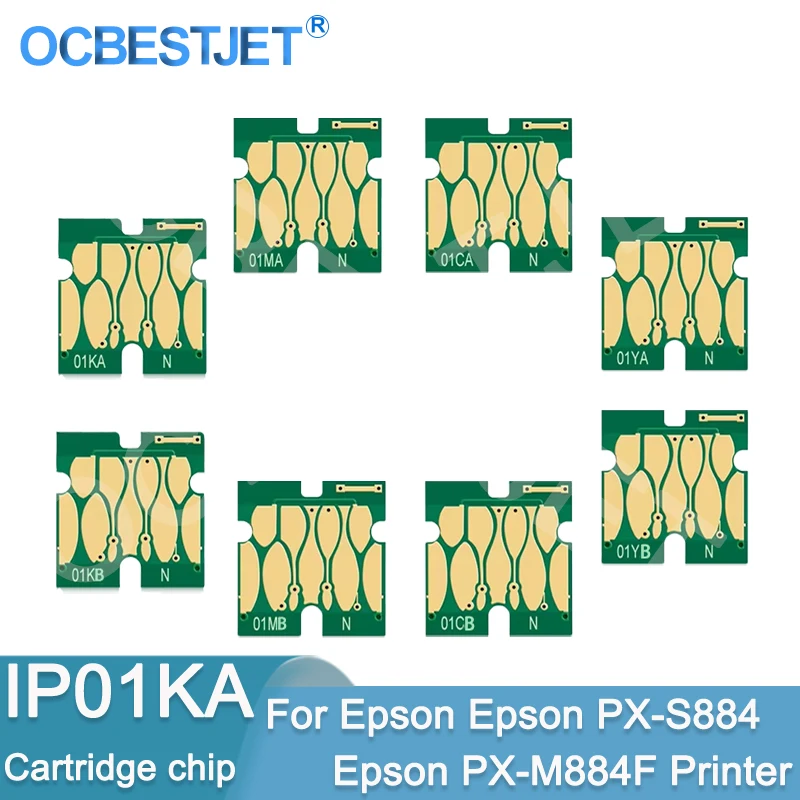 

For IP01KA IP01KB IP01MB Cartridge Chip Compatible For Epson PX-M884F PX-M885F PX-S884 PX-S885 PX-M884FC0 PX-S884C0 PX-S885R1