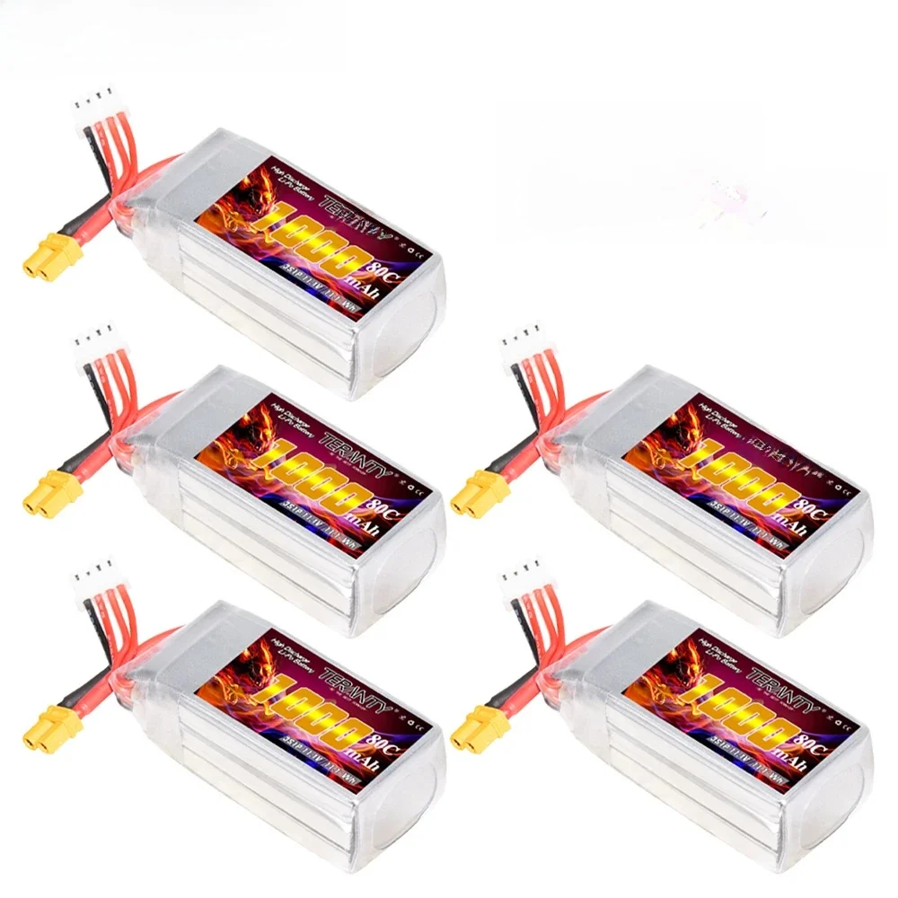 Lanka ANTY-Batterie Lipo utilisée pour le modèle d'avion RC Pie, jouet de trafic FPV, batterie au lithium, 1000mAh, 3S, 11.1V, 80C, 160C