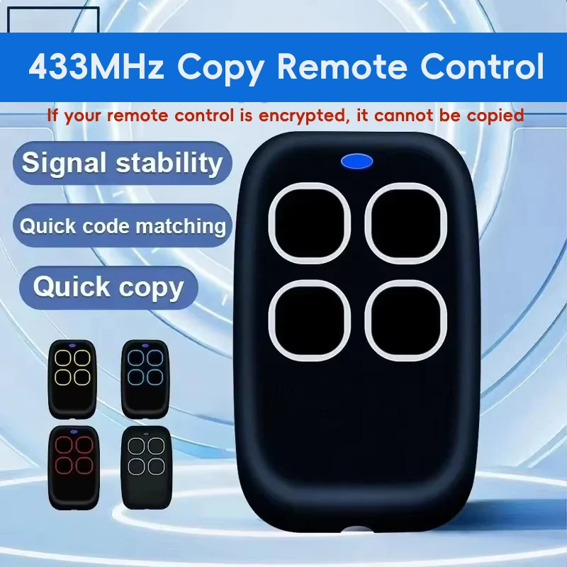 العالمي 433 ميجا هرتز 433.92 ميجا هرتز ناسخ ريموت كنترول مفتاح فوب الأمر اليد الارسال استنساخ رمز المنتزع لبوابة باب المرآب #2