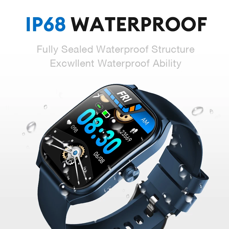 KHwatch Uomo Orologi 2.01 "Schermo Curvo IP68 Sport Orologi Impermeabili 5.3 Bluetooth Orologio Digitale Per Uomo bambini Ragazzo Studente Adolescente