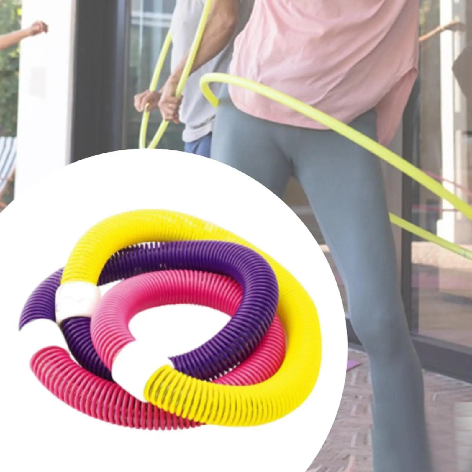 

Утяжеленный фитнес-обруч, мягкий пружинный обруч, оборудование для тренировок для тренажерного зала в помещении, домашний, мягкий фитнес-круг, мягкий обруч для хула для взрослых, ПВХ