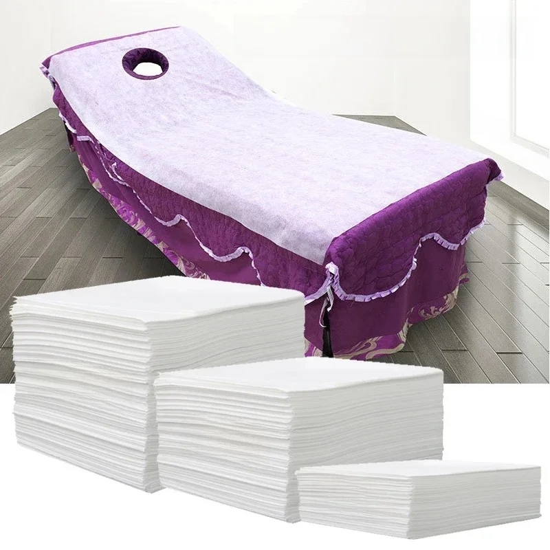 Draps de Spa jetables Non tissés, 20/60/100 pièces, pour Salon de beauté, tatouage, draps fins et épais, respirant, Massage, voyage, hôtel