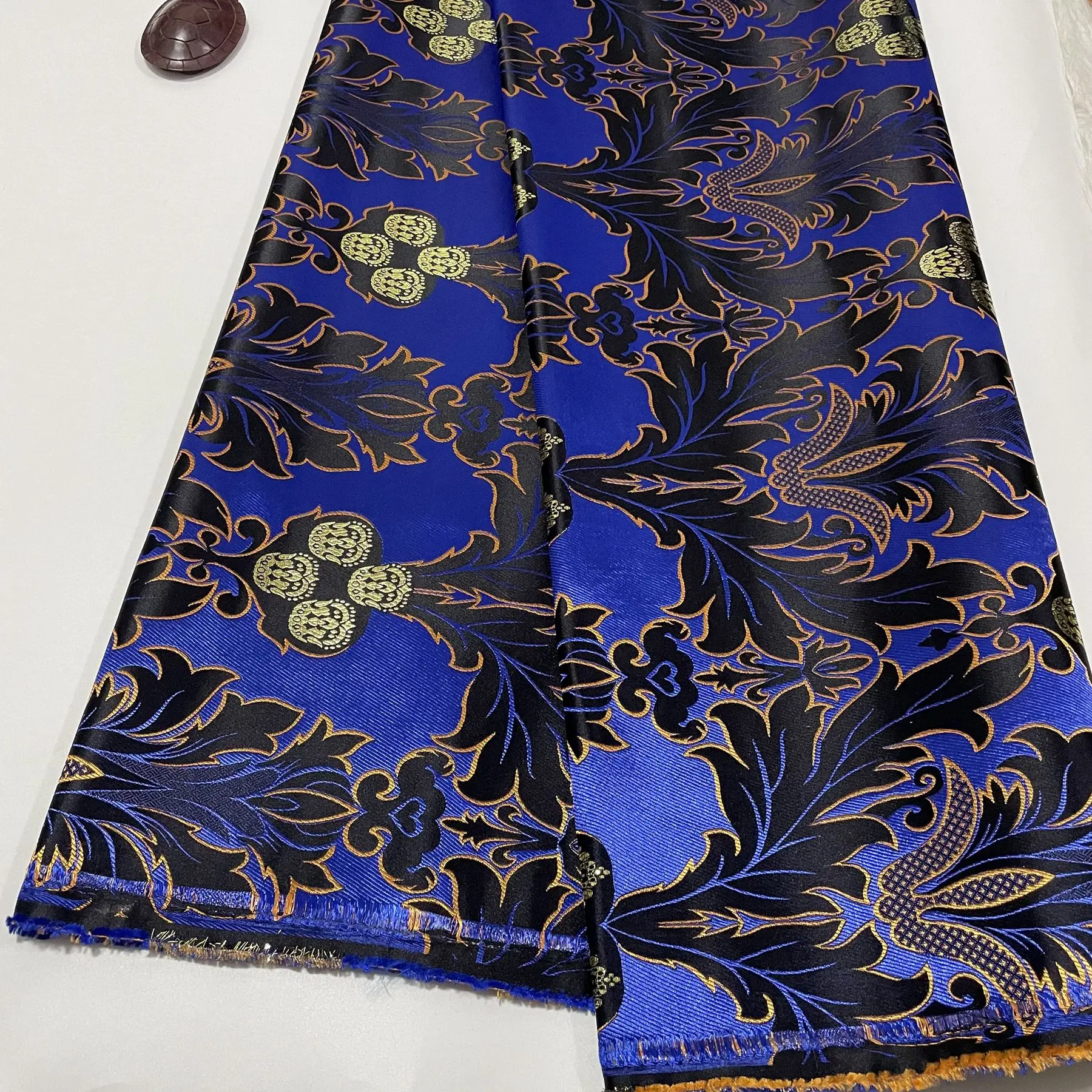 5 Yards African Damask Lace Fabric 2026 Nigerian Brocade Fabric DIY design Jacquard Damask Sewing For African Weddding Garment