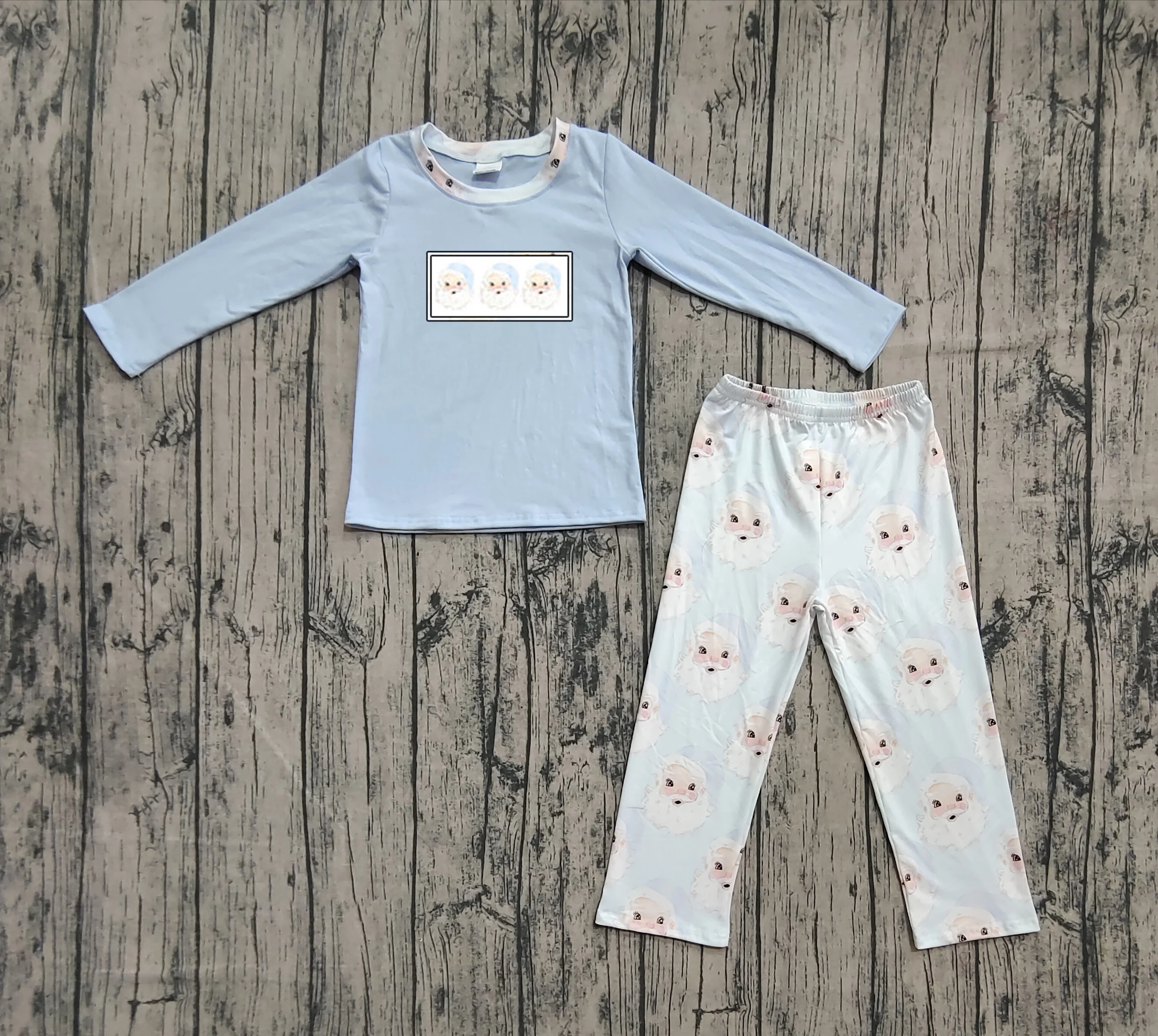 

Z823-02 GLP1226 Presale Kids Girls Outfit Long Sleeve Top With Pants Set Children Christmas Boutique Clothes