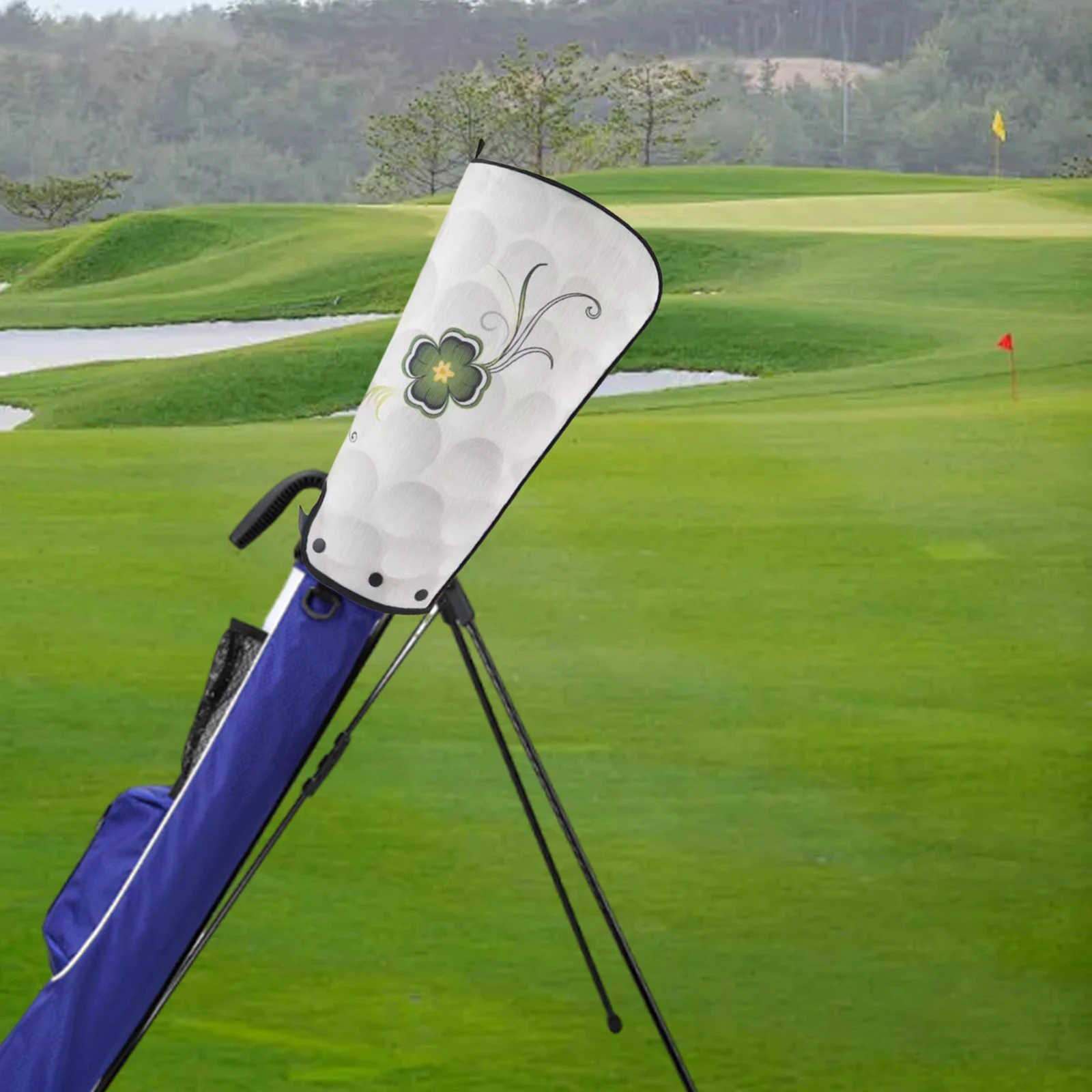 

Golf Bag Rain Cover Foldable Top Cover Water Resistant Golf Bag Dustproof Club Protector for Practice Golf Clubs Driving Range