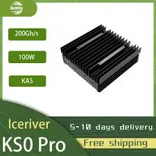 Bq Snelle Verzending Iceriver Ks0 Pro Kas Mijnwerker 200gh/S, 100W Stroomverbruik Asic Kaspa Mijnwerker Met Psu