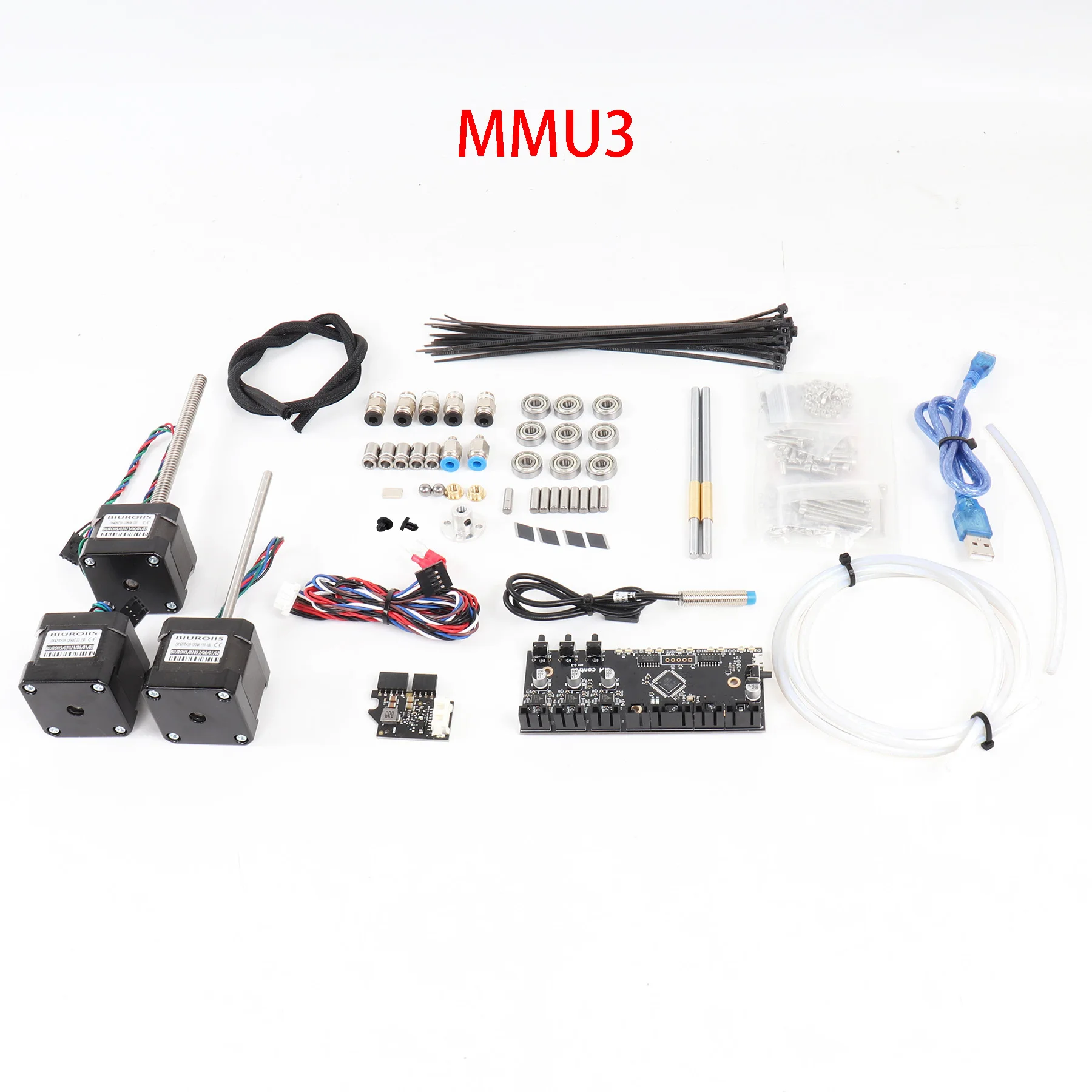 Prusa i3 MK3/MK3S/MK4 MMU3 kit Multi Material Control Board MMU PD Board Motors kit FINDA Probe Power Signal Cables Smooth Rod