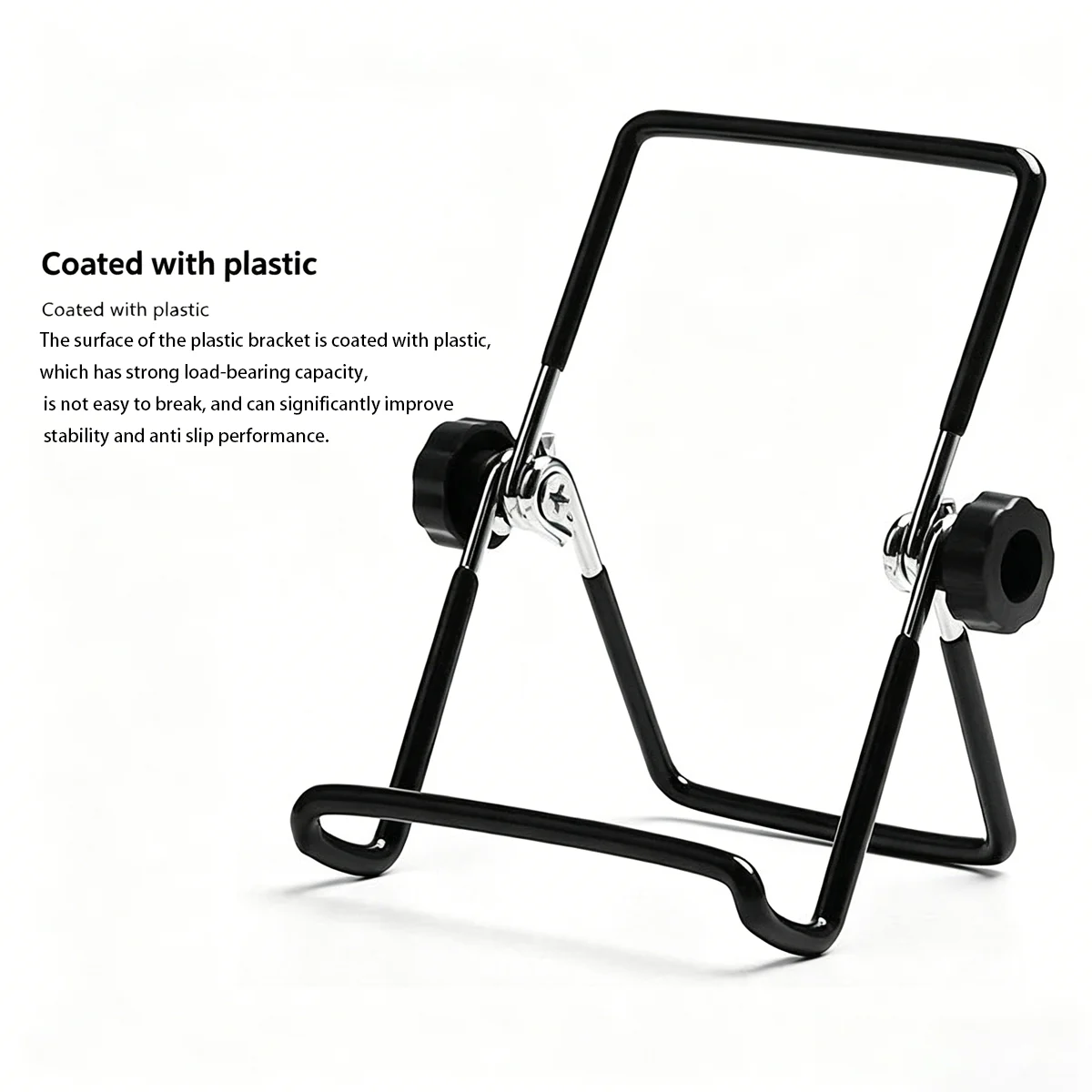 Multifunctional mobile phone and tablet stand, foldable, portable, storage-friendly, floor-standing, lazy support stand, iron wire triangular, foldable