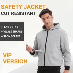 2022 Anti-stab Military Tactical Safe Jacket Bodyguard Police Businessman Outdoor invisible Self-defense fashion Casual Coat