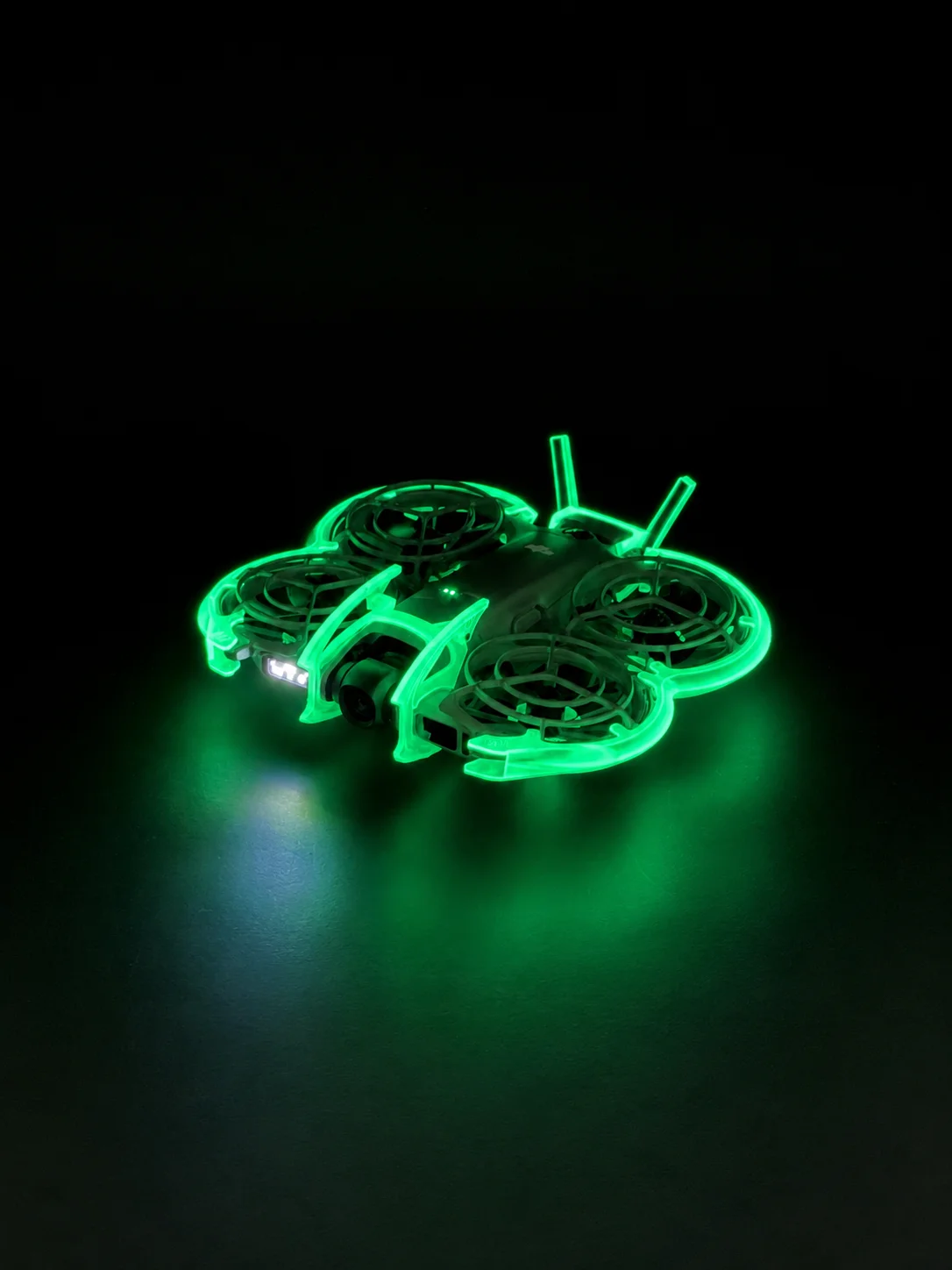 Neo 2 Fluoreszierender, im Dunkeln leuchtender Schutz, PC-Spritzguss-Schutzset, FPV-Drohnen-Schutzzubehör, leicht