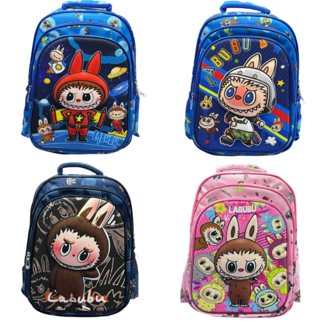 

Pull Bubu 16" Kawaii School Backpack Cartoon Style for Kids
