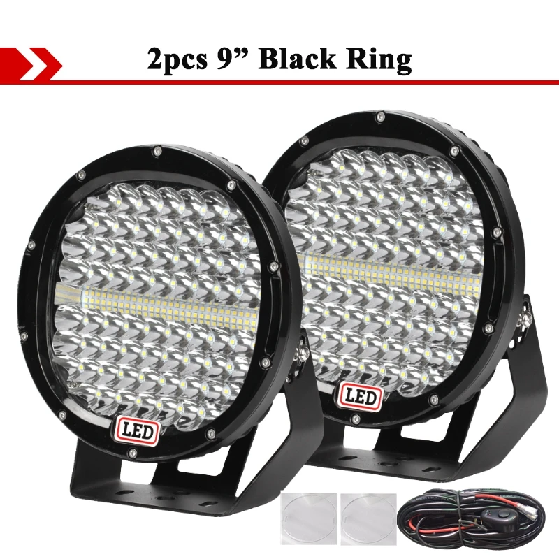 9 inch auto bumper LED spotlights 4x4 offroad LED koplamp SUV dakdrager spot rijverlichting werkverlichting vrachtwagen LED koplampen