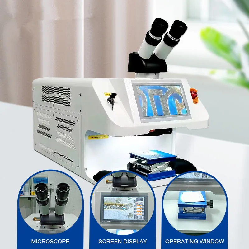 Factory Sale Desktop Jewelry Spot Soldering Machine 150W Spot Soldering Machine Gold Silver Ring Laser Welder