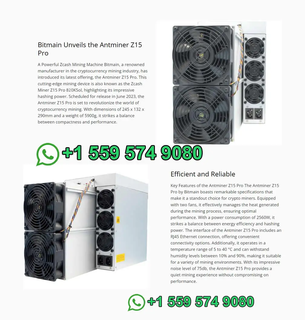 LK Exclusive Limited SALES Buy 6 Get 3 Free New Antminer Z15 Pro ASIC Miner ZEC Mining 820ksol/s 2560W With PSU