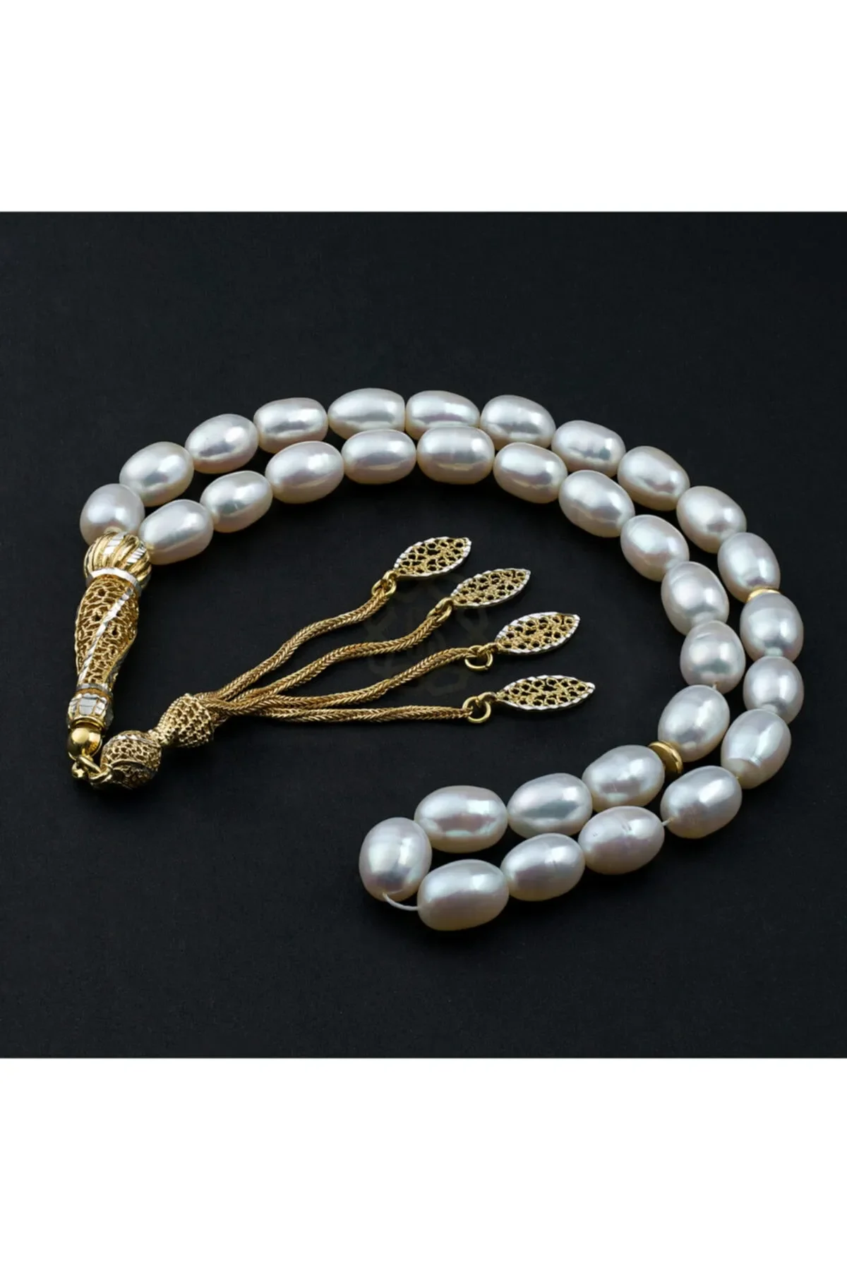 Special Pearl, Original Silver Tasseled Rosary