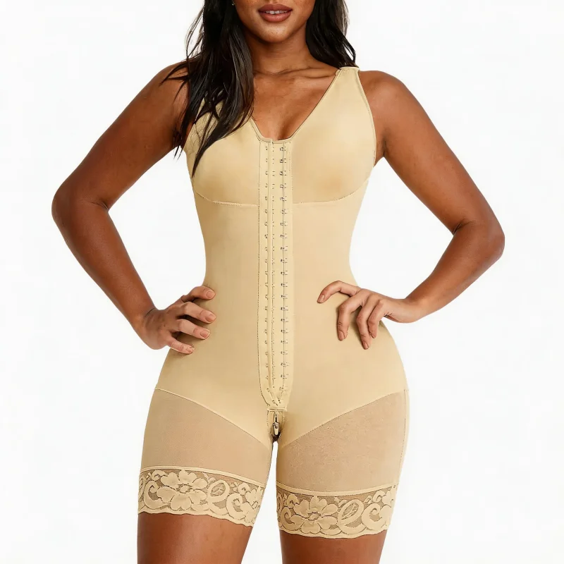 플러스 사이즈 여성용 풀 바디 쉐이퍼 바디수트, 앞면 - Shapewear Bodysuit Firm 리뷰 및 가격