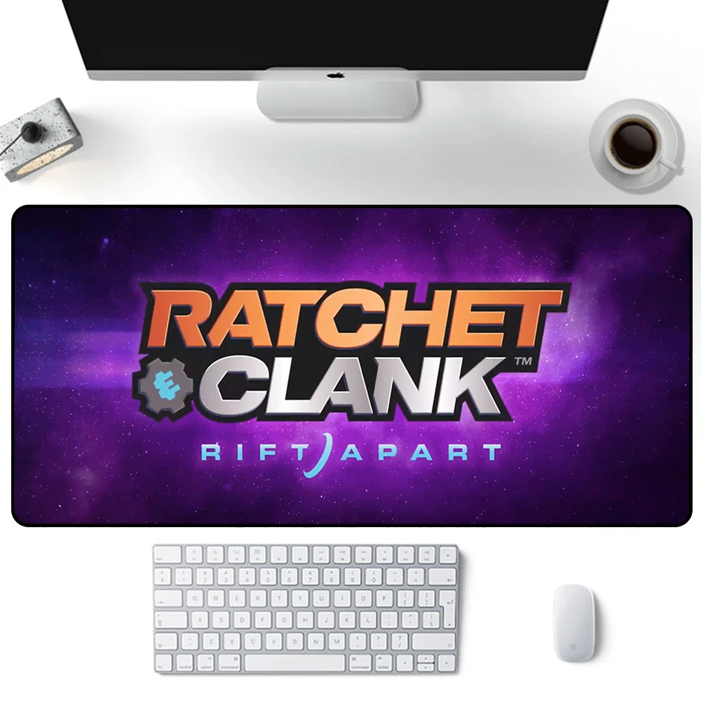 Ratchet and Clank Rift Apart Mouse Pad Large Gaming Mousepad PC Gamer Computer Mouse Mat Keyboard Mat Desk Pad Laptop Mausepad