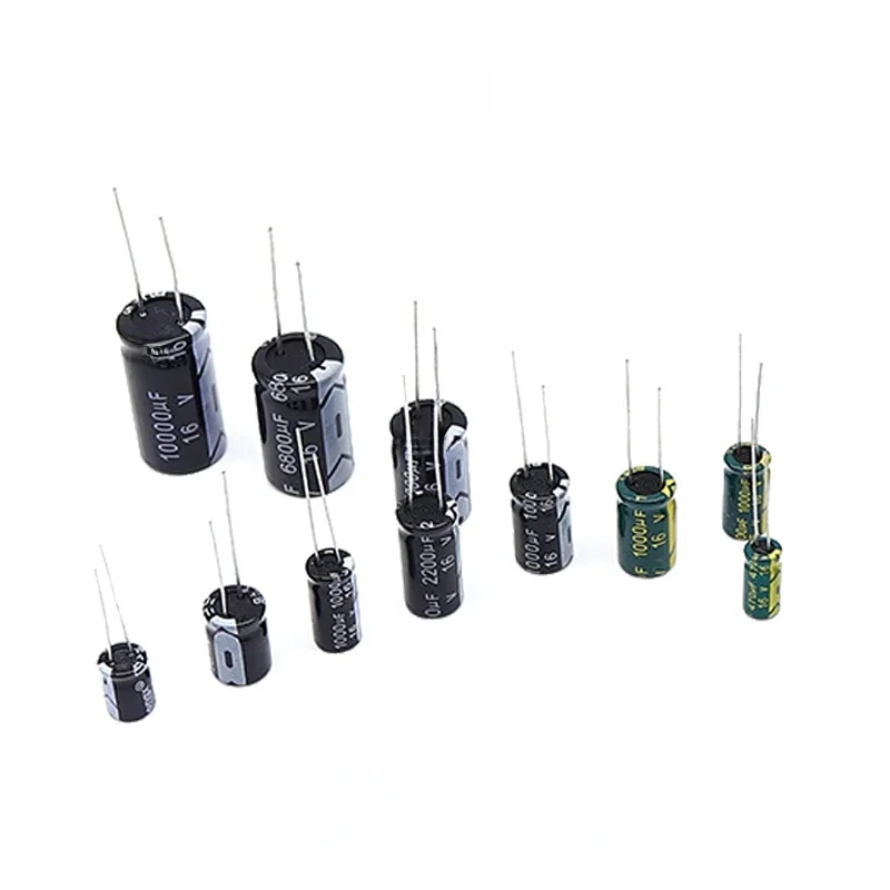 20szt Aluminiowy kondensator elektrolityczny 16V 22UF 33UF 47UF 100UF 220UF 330UF 470UF 680UF 1000UF 1500UF 2200UF 3300UF 4700UF — zdjęcie 2
