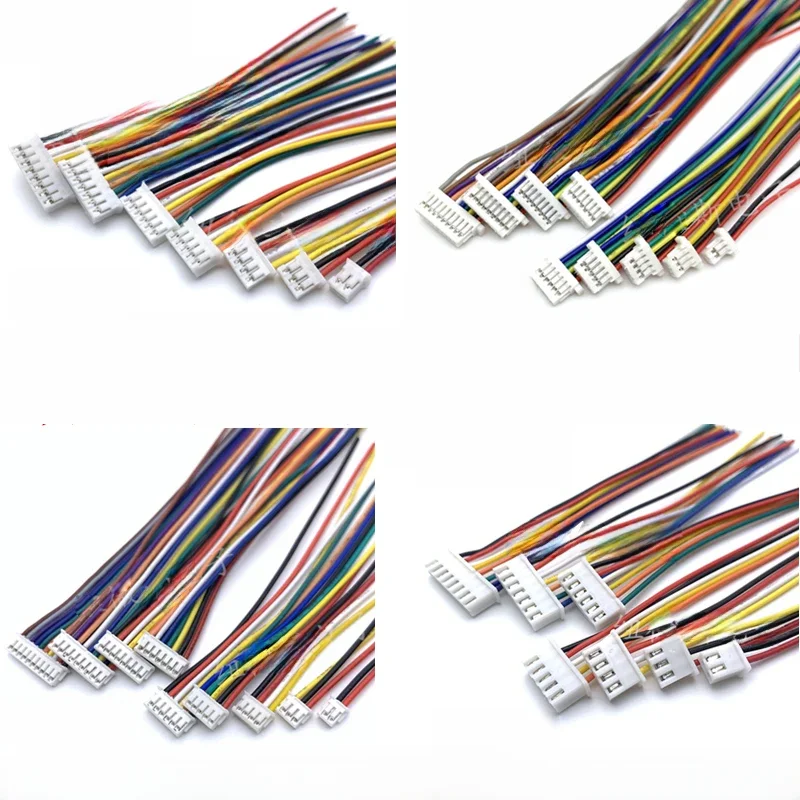 10 pièces 1.0 1.25 1.5 2.0 2.54 SH/JST/ZH/PH/XH 1.0MM 1.25MM 1.5MM 2.0MM 2.54MM connecteur femelle avec fil 2/3/4/5/6/7/8/10Pin